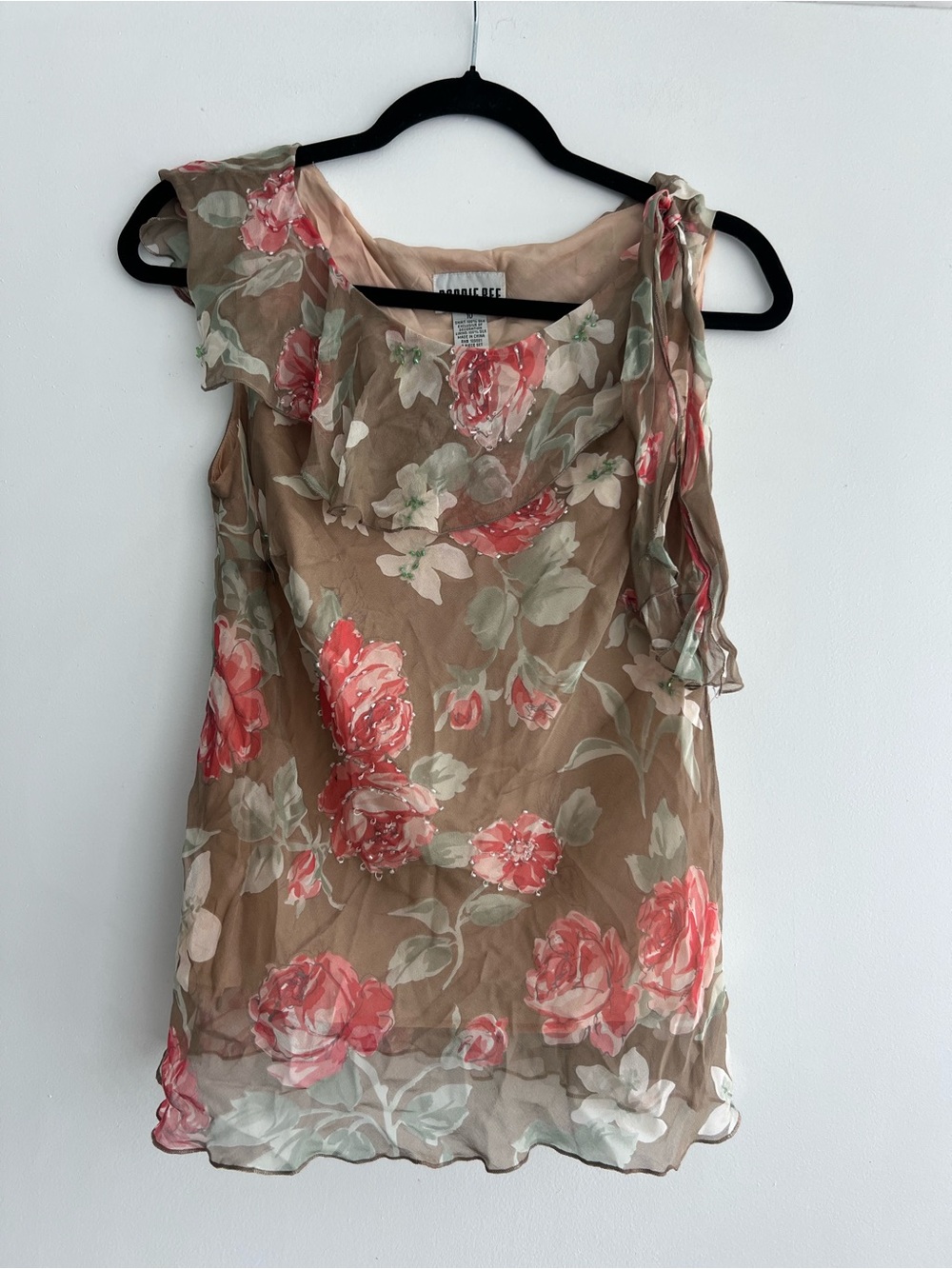 Robby Bee Silk Floral Top